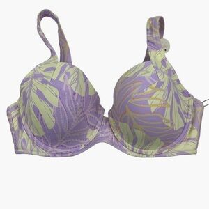Calia by Carrie Underwood Bikini Top - Palms Lavender (Size 36D)